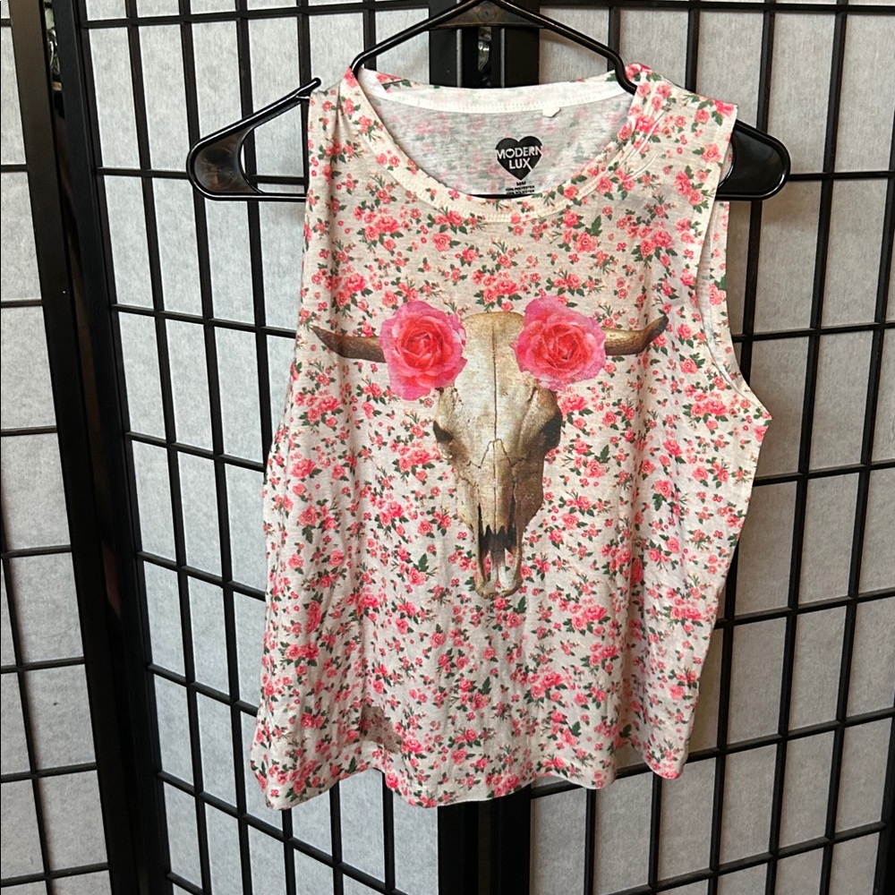 Modern Lux Floral Graphic Tank